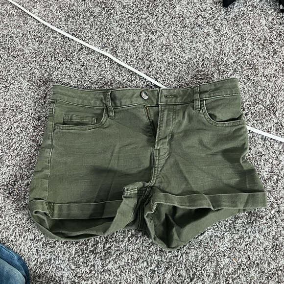army/olive green jean shorts! - Picture 1 of 2